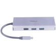 9-in-1 Type C Hub - 3 USB/HDMI/SDC/MSDC/Gb Lan/VGA/Type C (100w) [ADH007 PD 100W 9-in-1 GREY]