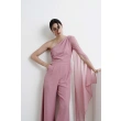 One Shoulder Jumpsuit - Pink