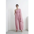 One Shoulder Jumpsuit - Pink