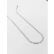 قلادة من ستانلس ستيل عالي الجودة  - 45 سم - باللون الفضي