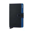 Mini Wallet Matte MM - Black &amp; Blue