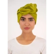 Turban - Lime Green Satin