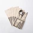 Set of Embroidered Cutlery Covers Inspired by Islamic Architecture and the Symbolic Ramadan Crescent - 6 pcs