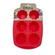 قالب كب كيك من السيليكون - أحمر