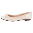 Women's Ballet Flat shoes Glossy Ivory