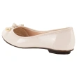 Women's Ballet Flat shoes Glossy Ivory