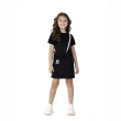 Girls' Dress with Glitter Bag Strap - Black