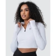 Half-Zip Long Sleeve Crop Top