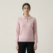 Cozy Women&rsquo;s Knitwear Top With Long Sleeves And Collar Detail