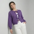 Cozy Women&rsquo;s Knitwear Cardigan With Relaxed Fit And Soft Material &ndash; Purple