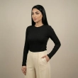 توب سادة ضيق بأكمام طويلة &ndash; نسائي &ndash; تصميم أنيق وبسيط وأساسي للاستخدام اليومي