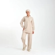 Women&rsquo;s Relaxed Fit Quarter-Zip Tunic and Wide-Leg Pants Set for Effortless Comfort and Modest Style