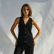 Women&rsquo;s Tailored V-Neck Waistcoat &ndash; Classic Button-Front Vest &ndash; Modern Suiting Essential