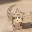 Small Crescent &amp; Star Decor &ndash; Silver