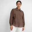 Women&rsquo;s Flowy Semi-Sheer Button-Down Shirt For Effortless Elegance And Smart-Casual Looks