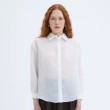 Women&rsquo;s Flowy Semi-Sheer Button-Down Shirt For Effortless Elegance And Smart-Casual Looks