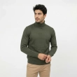 Men's Turtleneck Sweater - Soft Cashmere Blend Pullover with Ribbed Cuffs and Hem - Classic Fit Winter Knitwear