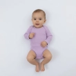 Baby 2-Piece Bodysuit Set &ndash; Long Sleeve Cotton One-Piece with Snap Closures, Soft Ribbed Stretch Fabric for Infants &ndash; Lilac