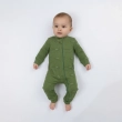 Baby Crocodile Romper &ndash; 100% Cotton Suedine One-Piece Bodysuit with Snap Closures, Soft &amp; Breathable &ndash; Green