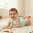 Baby Girls' Sleeveless Cotton Bodysuit &ndash; Shoulder &amp; Bottom Buttoning - Baby Green