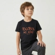 Boy's Cotton T-Shirt &ndash; Beyond Your Limits Print - Black