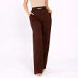 Women&rsquo;s High-Waist Tailored Pants with Belt- Bravvi Classic Straight-Leg Trousers - Structured Office to Casual Wear