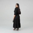Women&rsquo;s Long Dress - Elegant Full-Length Dress with Flattering Fit - Black