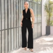 Women&rsquo;s Jumpsuit with Belt- Mavva One-Piece Outfit with Flattering Fit and Adjustable Waist - Casual to Dressy Style Essential