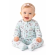 Unisex Baby Fleece Romper &ndash; Soft One-Piece Outfit with Panda Print, Hooded Jumpsuit with Zipper Closure for Newborns &amp; Infants &ndash; Mint Green