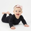 Baby 2-Piece Bodysuit Set &ndash; Long Sleeve Cotton One-Piece with Snap Closures, Soft Ribbed Stretch Fabric for Infants &ndash; Black