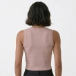 Women&rsquo;s Cotton Tank Top - Sleeveless Shirt with Crystal Details - Soft and Stylish Casual Wear - Beige