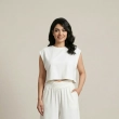 Women&rsquo;s Top and Pants Set with Draped Waist &ndash; Modern Evening Wear