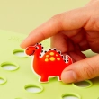 Allosaurus FlexCharmz &ndash; Dinosaur Edition Silicone Accessory for Bento Box &amp; Cutlery
