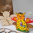 Creative Wooden Colouring Clocks Model &ndash; Interactive Mechanical DIY Kit for Young Artists
