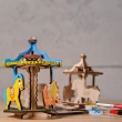 Creative Wooden Colouring Merry-go-round &ndash; Interactive Mechanical DIY Kit for Young Artists