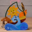 Creative Wooden Colouring Sailboat &ndash; Interactive Mechanical DIY Kit for Young Artists
