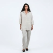 The Linen Muse Set - Relaxed Shirt &amp; Trousers - Beige