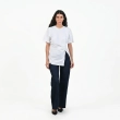 The Sculpt Knot White Tee - Sculpting Front Knot - White