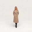 The Elise Trench Top - Timeless Double-Breasted Cut - Beige