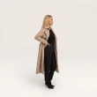 The Elise Trench Top - Timeless Double-Breasted Cut - Beige
