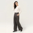 The Noir Atelier Trouser - High-Waist Wide-Leg - Grey