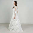 Women's Lace Elegant Maxi Dress - Timeless Purity &amp; Bridal-Inspired Evening Wear - White