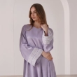 Women's Flowing Maxi Dress - Serene Elegance Evening Wear - Lavender