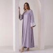 Women's Flowing Maxi Dress - Serene Elegance Evening Wear - Lavender