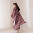 Women's Asymmetric Flowing Maxi Dress - Elegant Evening Wear - Pink