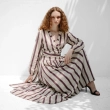 Women's Regular 2-Piece Set - Elegant Brunch &amp; Vacation Style - Burgundy