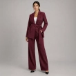 Women's Regular 2-Piece Set - Professional Workwear &amp; Formal Evening Styling - Burgundy