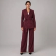 Women's Regular 2-Piece Set - Professional Workwear &amp; Formal Evening Styling - Burgundy