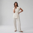 Women's Regular 2-Piece Set - Tailored Office &amp; Elevated Travel Wear - Ivory