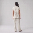 Women's Regular 2-Piece Set - Tailored Office &amp; Elevated Travel Wear - Ivory